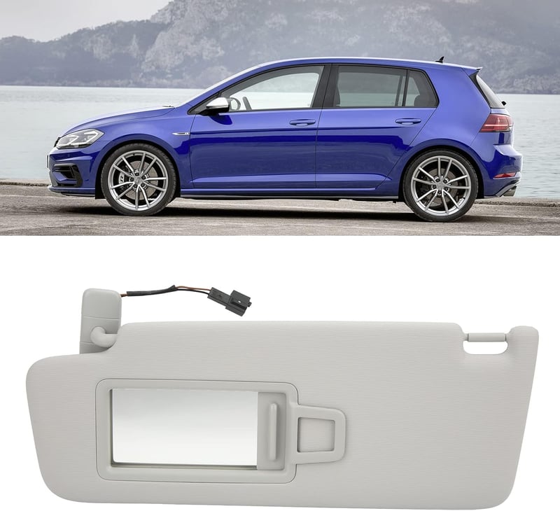 Volkswagen Golf MK7 bal oldali szürke napellenző, 2014-2017 modellekhez