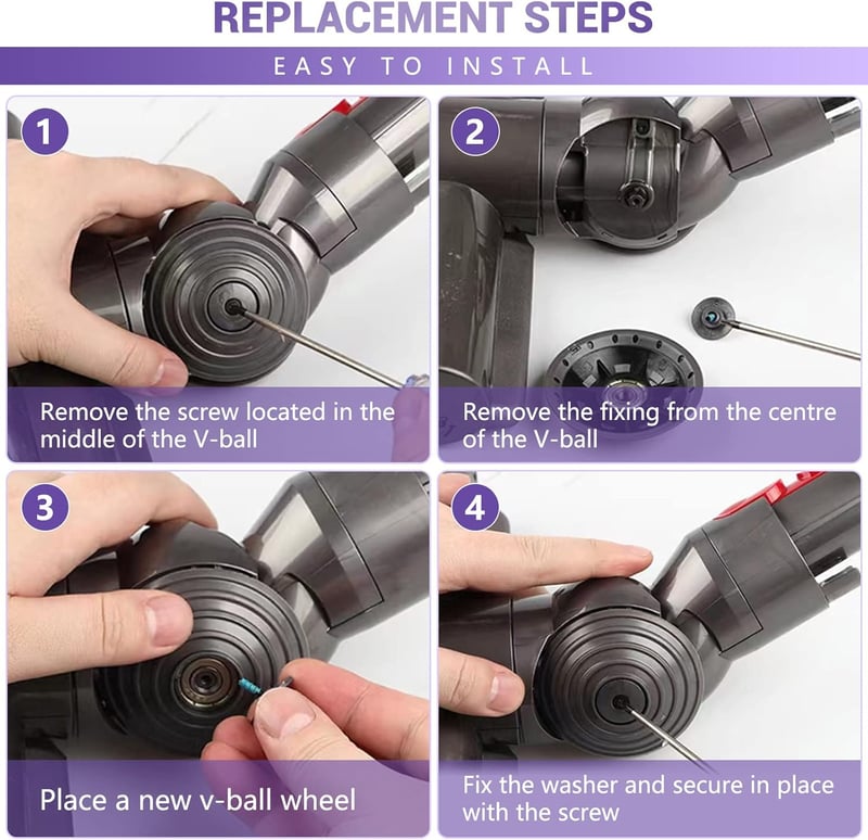 Dyson V10 V11 V12 V15 porszívófejhez kompatibilis görgő, nagy nyomatékú fejhez