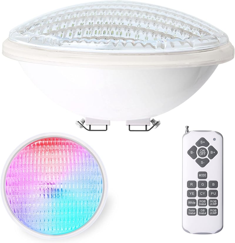 Kingwen 40W RGB LED Medence Világítás Víz Alatti Lámpa Távirányítóval 4000lm IP68 Vízálló 12V Úszómedence Reflektor