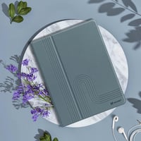 HOLIMET iPad Air 11/10,9" Tok M3/M2/6/5/4 Generációhoz, Apple Pencil Tartóval, Kék PU Bőr Védőtok, Automatikus Alvás/Ébresztés, Állítható Ál 9