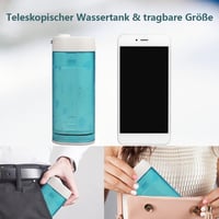 Hordozható Kék-Fehér Vízsugaras Fogköztisztító - Akkus, 5 Fejes, 200ml-es 5