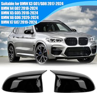 JinsenTGG BMW Tükörborítás Szett X3 G01 X4 G02 X5 G05 X6 G06 X7 G07 Modellekhez 2017-2024 - Külső Visszapillantó Tükör Védőburkolat Csere 5