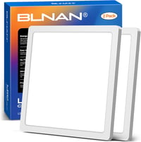 BLNAN 2 db Ultravékony LED Mennyezeti Lámpa 18W - 1800lm Háttérvilágítású Panel 3 Színhőmérséklettel, 22cm, Fürdőszobába, Konyhába 1