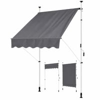 Balkónová markíza Yaheetech, šírka 300 cm, s ručnou kľukou, nastaviteľná bez vŕtania — Produkt je viditeľne používaný (stav: pozri 2. obrázok) 1