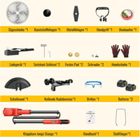 Conentool 1000W Akkus Fűkasza Szegélynyíró 24V Kefe Nélküli Motorral, 2db 4000mAh Akkumulátorral, 3 Vágópengével, 30cm Vágásszélességgel, Pi 9