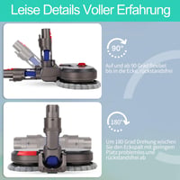 Yelid Felmosó Adapter Dyson V7/V8/V10/V11/V15 Porszívókhoz - 12 Mosható Mopfejjel, 4 LED Világítással, Víztartállyal és Mérőpohárral 2