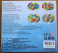 Lbsel Gyerek Darts Tábla - Beltéri/Kültéri Parti Játék, 65cm, 3+ Éveseknek 9