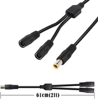 GINTOOYUN DC7909 Y Elosztó Adapter Kábel 14AWG 8mm - Egy Apa Két Anya Csatlakozó, Hordozható Erőművekhez, Napelemekhez, 60cm, Fekete 6