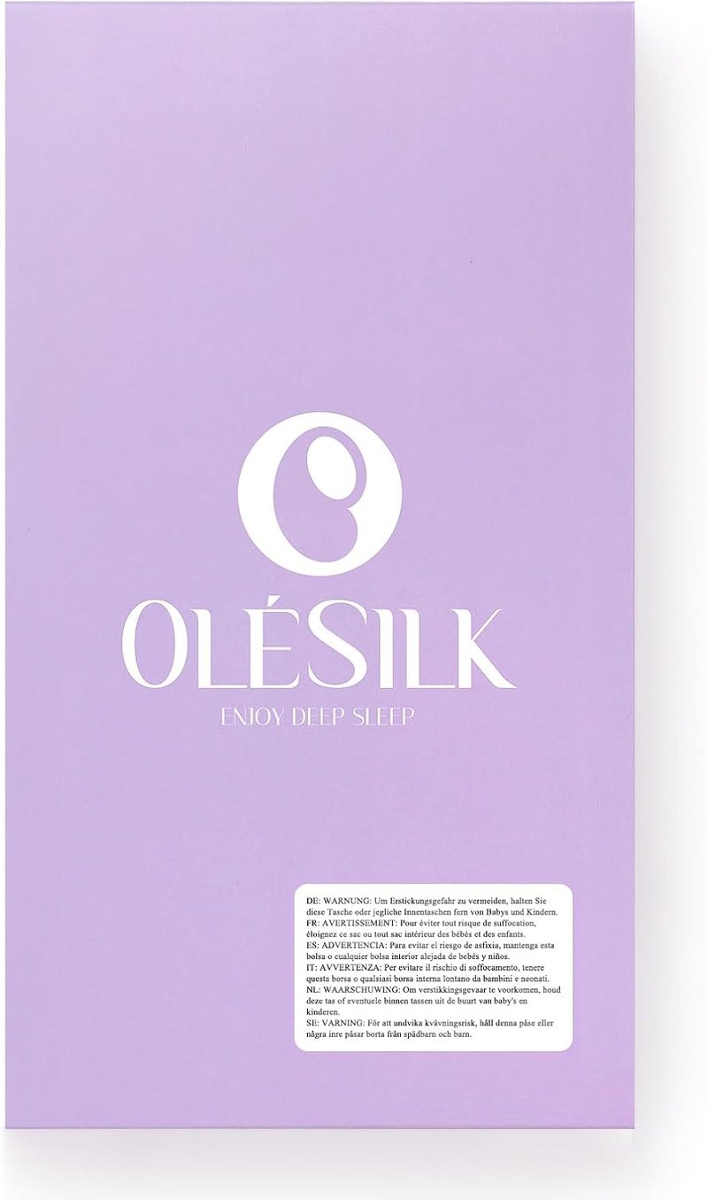 OLESILK Pávatoll-kék Selyem Alvómaszk Állítható Pánttal - Férfiaknak és Nőknek