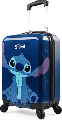Disney Stitch Sötétkék Gyermek Bőrönd Kerekekkel - 28L Kisméretű Kemény Utazókoffer 1