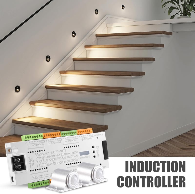 Xiaomi LED mozgásérzékelős szalag, 32 fokozatú fényerő, beltéri éjjeli fény, 12V/24V (fehér/piros)