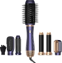 Atopskins 1000W Airstyler Hajformázó Készlet - Hajszárító, Körkefe, Automata Göndörítő, Hajegyenesítő Kefe és Meleglevegős Hajformázó Minden 1