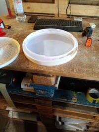 Lampă de plafon cu LED WARMELLE 48W 6500LM 38 cm Argintiu 3 — defectă, funcționează parțial: margine abajur ruptă (stare: vezi a 2-a fotografie) 3