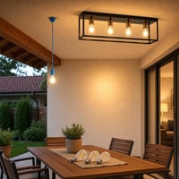 Set za rasvjetu Fényvarázs: 3x E27 LED žarulja + visilica + stropna svjetiljka s 4 grla 1