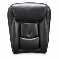 Piesă de schimb spătar pentru scaun de birou ergonomic directorial COLAMY, tapițerie groasă din piele, negru, spătar înalt, piesă de schimb 1