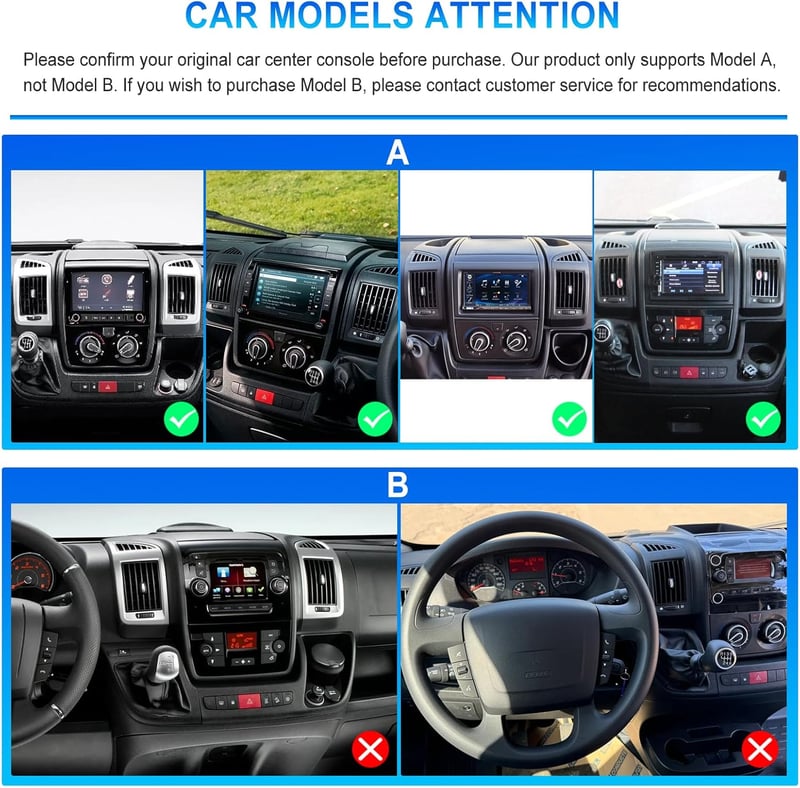 Inefala Android 15 Autórádió Fiat Ducato/Peugeot Boxer/Citroen Jumper (2011-2022) - 9" Érintőképernyő, Vezeték Nélküli CarPlay, GPS, WiFi