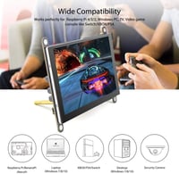 Raspberry Pi 5 hüvelykes érintőképernyős monitor - ELECROW 800x480 kijelző 3