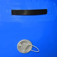 Home U Felfújható Léghengerű Tornaszőnyeg - Kék PVC Jóga és Gimnasztikai Légpárna Pumpával, 120x90 cm - Fitness és Testformáló Edzésekhez 4