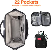 LOVEVOOK Vízálló Iskolatáska 15,6" Laptoptartóval - Fekete Hátizsák Adatkábel Csatlakozóval Egyetemistáknak, Utazáshoz, Irodai Használatra 3