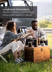 Lambda Coffee Duplafalú Termosz Francia Kávéprés 0,6L Fekete 2