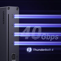 UGREEN Revodok Max 208 Thunderbolt 4 Dokkoló - 40Gbps, 3 TB4 Port, Dual 4K@60Hz/8K Kijelző, 85W Töltés, Gigabit Ethernet, Mac Mini M4 Pro Ko 3