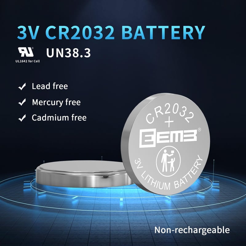 EEMB CR2032 3V lítium gombelem - autókulcs, vércukormérő, távirányító