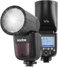 Godox V1S Professzionális Vaku Kerek Fejjel - 2.4G Vezeték Nélküli Fresnel Zoom - Sony Fényképezőgépekkel Kompatibilis Vakupapucs Rendszer 7