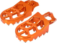 JFG RACING CNC Alumínium Lábtartó KTM SX SX-F EXC XC MC TC FC TE FE TX FX Motorokhoz - Széles, Csúszásmentes, Narancssárga 6