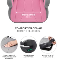 4Kraft I-BOOST Ülésmagasító 135-150 cm I-Size Biztonsági Párnázott Autósülés 9-12 Év 3