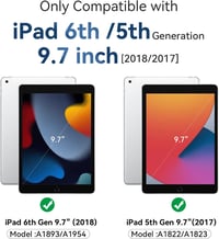 4UBonLife iPad 9.7 hüvely 5./6. generáció 2017/2018 - könnyű, vékony kemény védőtok világoskék - lightblue 2