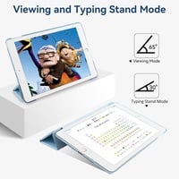 4UBonLife iPad 9.7 hüvely 5./6. generáció 2017/2018 - könnyű, vékony kemény védőtok világoskék - lightblue 6