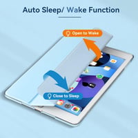 4UBonLife iPad 9.7 hüvely 5./6. generáció 2017/2018 - könnyű, vékony kemény védőtok világoskék - lightblue 5