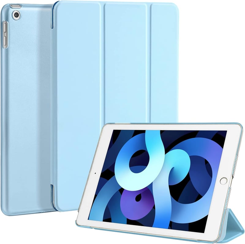 4UBonLife iPad 9.7 hüvely 5./6. generáció 2017/2018 - könnyű, vékony kemény védőtok világoskék - lightblue