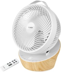 4UMOR Csendes Asztali Ventilátor 20dB 12 Fokozat 8H Timer 30m² Fehér 1