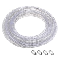 5/8" PVC hadica vystužená oceľou – chemicky odolná, flexibilná, vysokotlaková sacia hadica, dĺžka 24,6 stôp (7,5 m), priehľadná 1