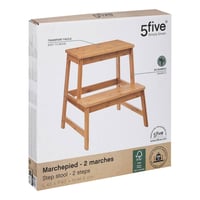 5 Five Simply Smart Bambusove stepenice sa 2 gazišta od prirodnog materijala 3