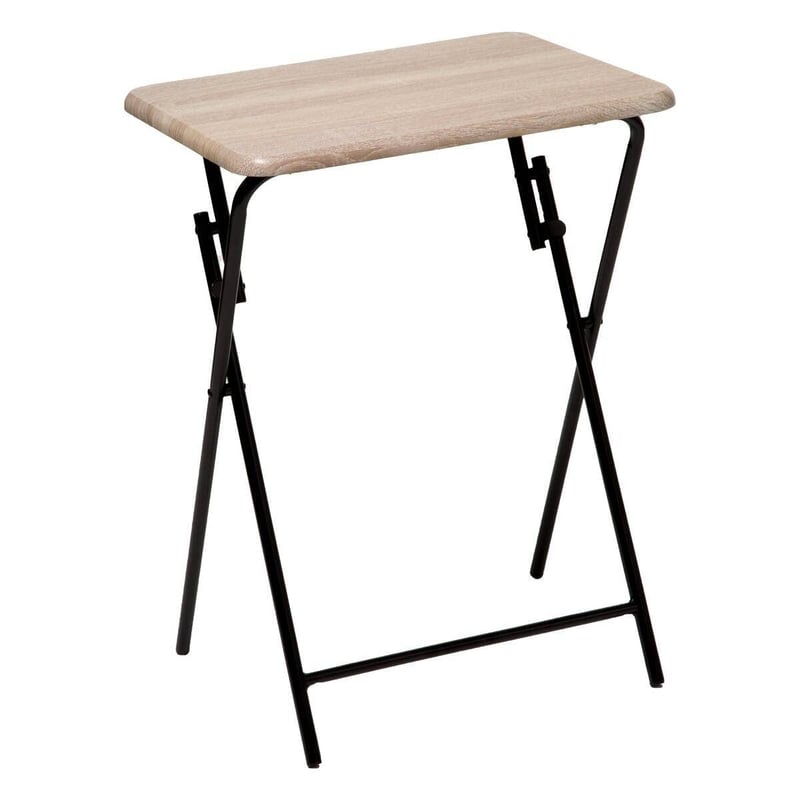 5five simply smart MOBEA skladací príručný stolík z MDF a kovu, s farebným vzorom, odkladací stolík do obývačky a na balkón