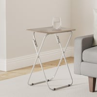 5five simply smart MOBEA skladací príručný stolík z MDF a kovu, s farebným vzorom, odkladací stolík do obývačky a na balkón 2
