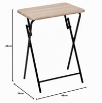 5five simply smart MOBEA skladací príručný stolík z MDF a kovu, s farebným vzorom, odkladací stolík do obývačky a na balkón 3