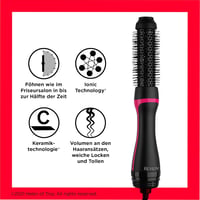 Revlon One-Step Style Booster 38mm Körkefés Hajszárító és Formázó - Kerámia Bevonatú, Ion Technológiával, Dúsabb Hajért 4
