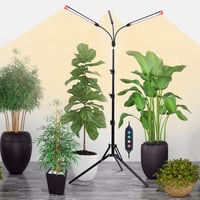 Orchbloom 3-fejes Növénylámpa 27W - Automata Időzítővel (4/8/12h) és Állítható Magassággal (60-160 cm) - Nagyméretű Növényekhez, Bonsaihoz,  1