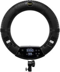 Yidoblo 18" Bluetooth LED Körfény 96W - Telefon és Kamera Kompatibilis, 2800K-9900K Színhőmérséklet, Fotózáshoz, Sminkhez, YouTube Videókhoz 1