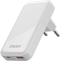 Zinooy USB C Töltő 20W PD Kimenettel - 2 Portos Lapos Kialakítású Gyorstöltő iPhone 15/14/13/12 és Samsung Galaxy Készülékekhez, Kompakt Mér 1
