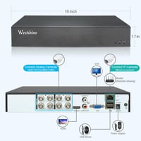 WESTSHINE 8 Csatornás DVR 5MP Lite Biztonsági Rögzítő - 5-in-1 Hibrid Rendszer, H.265+, Mozgásérzékelés, Távoli Hozzáférés, 4K Kimenet 9