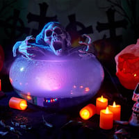 FITNATE Ultrahangos Párásító 12 LED Színváltós Világítással - Szökőkút, Tó, Akvárium Ködgenerátor 400ml/h Párateljesítménnyel, 24V Biztonság 3