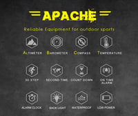 North Edge Apache-46 Katonai Digitális Sportóra Férfiaknak - Iránytű, Hőmérő, Lépésszámláló 4
