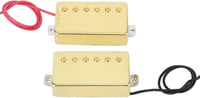 Keenso Arany Humbucker Gitár Hangszedő Szett - 2 db Sárgaréz és Alnico5 Mágneses Pickup Erős Zajszűréssel, Vastag Hangzással, Metál és Rock  6