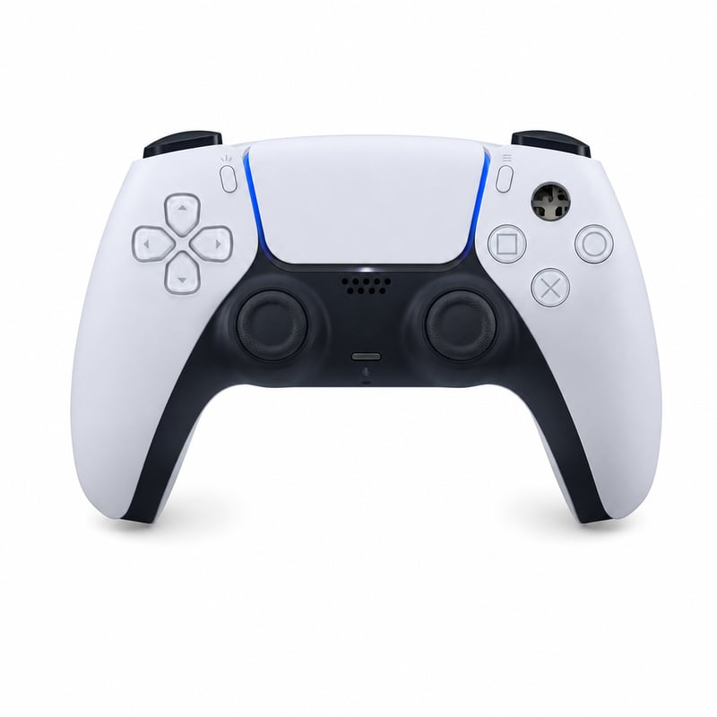 Bezdrôtový ovládač Sony DualSense pre PS5 biely - Použitý, chybný — Horné tlačidlo z pravej skupiny nefunguje (stav: viď 2. obrázok)