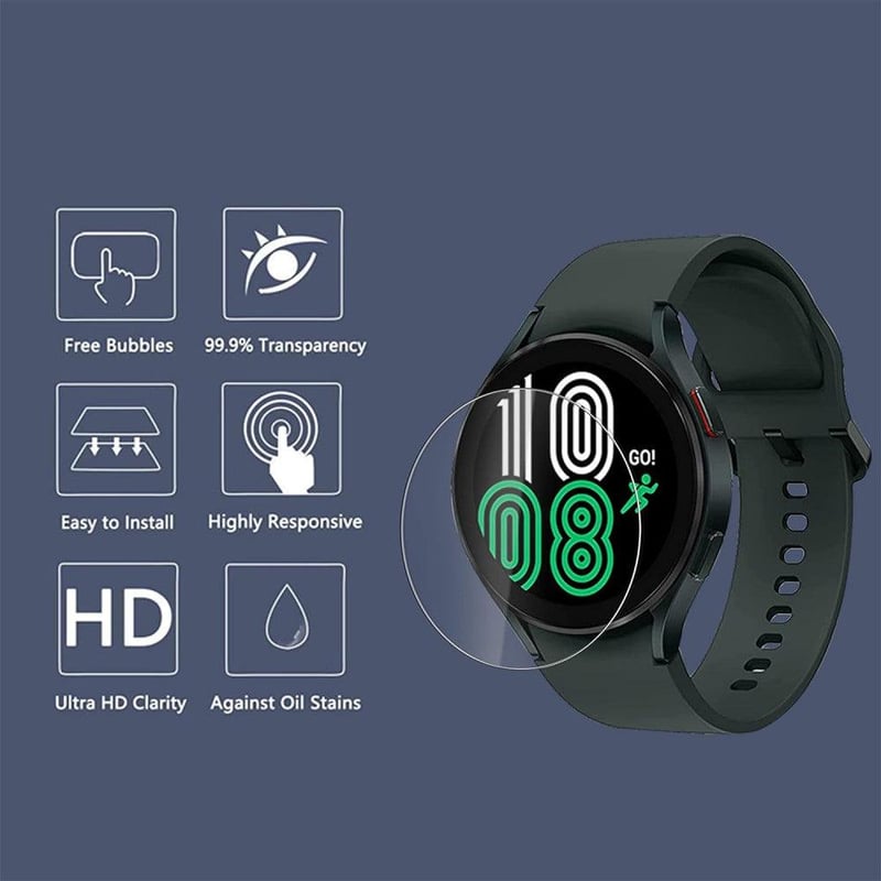 Samsung Galaxy Watch 4 44mm Edzett Üveg Védőfólia - 4db, HD Tiszta, 9H Keménységű