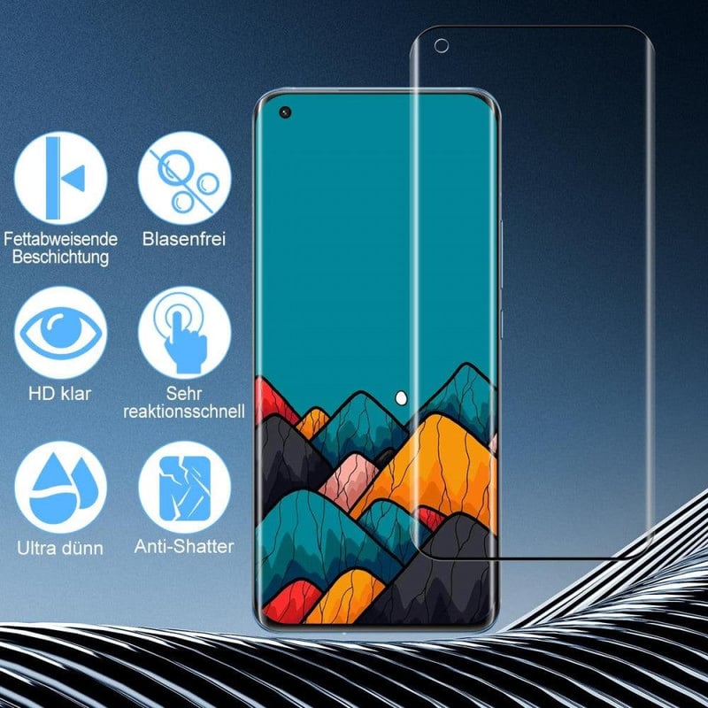 Xiaomi 11 Ultra 3D Teljes Képernyővédő Üveg, Ujjlenyomatbarát, 2db